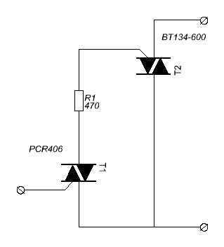 Bt134w схема включения