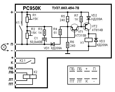 РС 950 К Реле ук.повор.(ЛиАЗ,ПАЗ,КАВЗ) ЭМИ (574.3777)